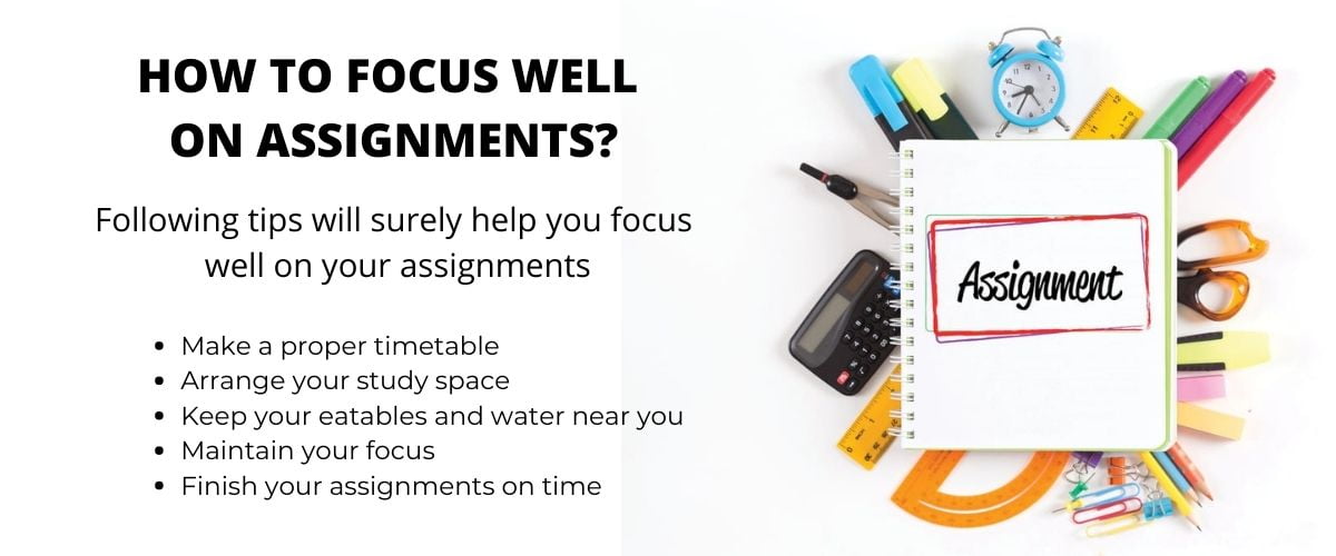 how to focus on an assignment